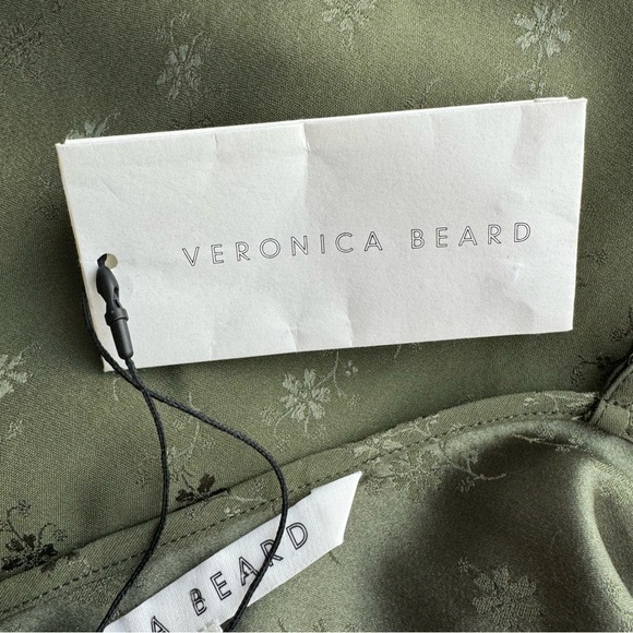 New Veronica Beard Chapel Dress in Bright Army Green Size: 0 - Picture 15 of 17